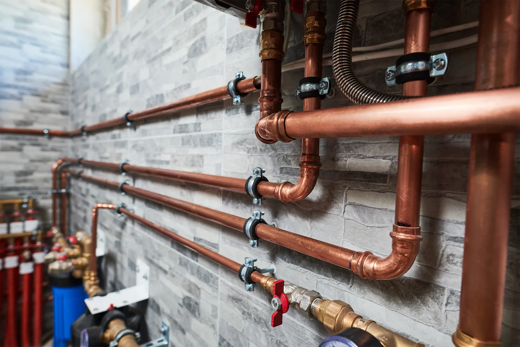 copper pipework